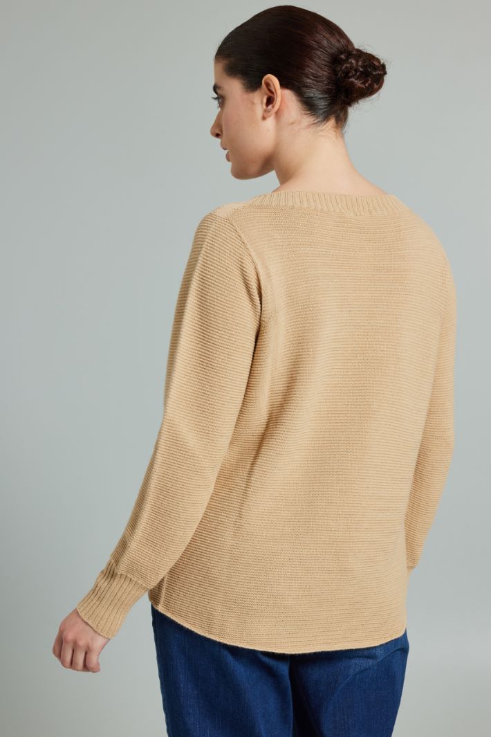 Horizontal ribbed sweater Intrend - 2