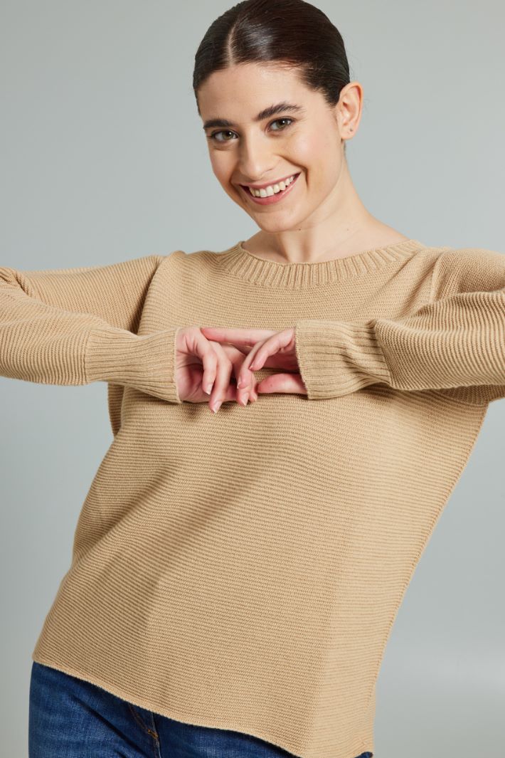 Horizontal ribbed sweater Intrend - 3