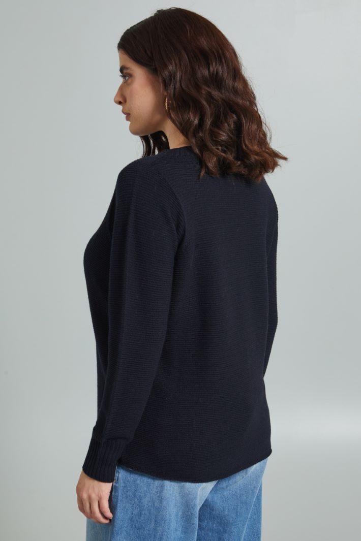 Horizontal ribbed sweater Intrend - 2