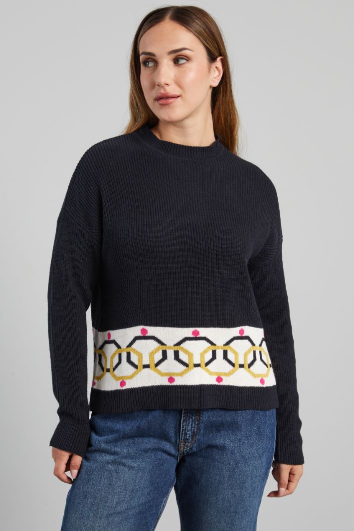 Jacquard sweater Intrend - 3