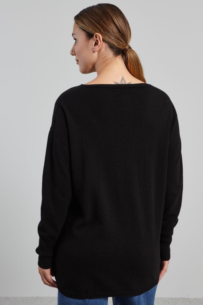 Sweater with micro slits Intrend - 2