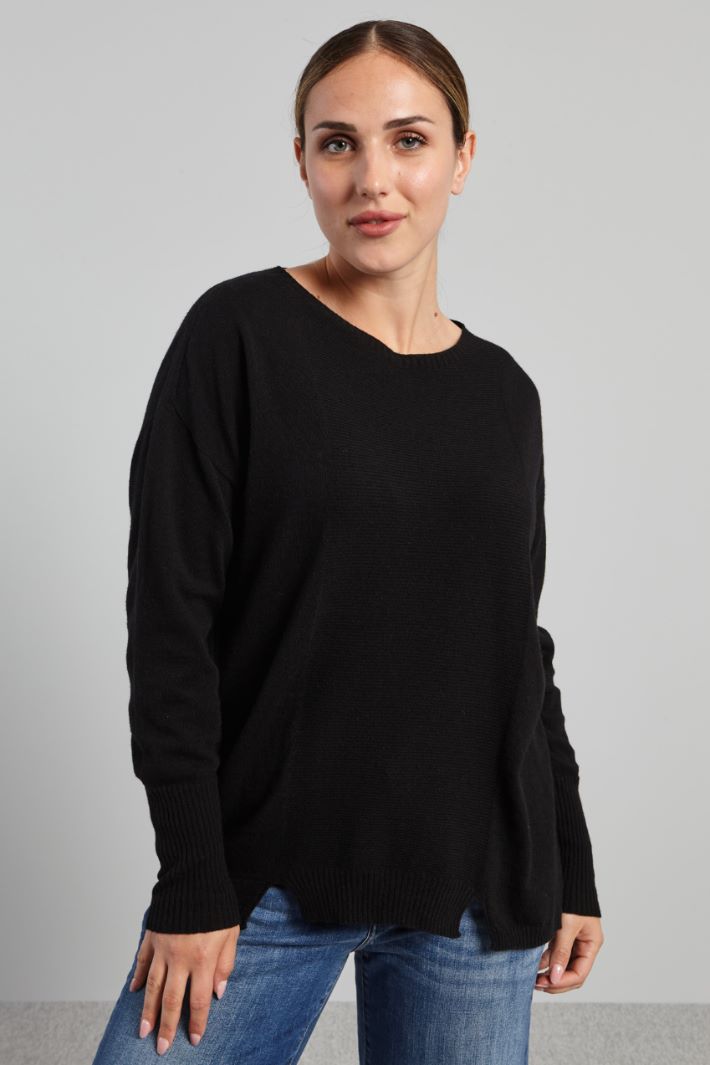 Sweater with micro slits Intrend - 3