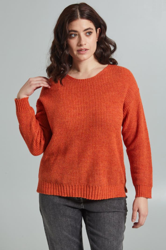 Rib-knit sweater Intrend - 3