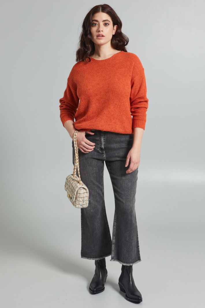 Rib-knit sweater Intrend