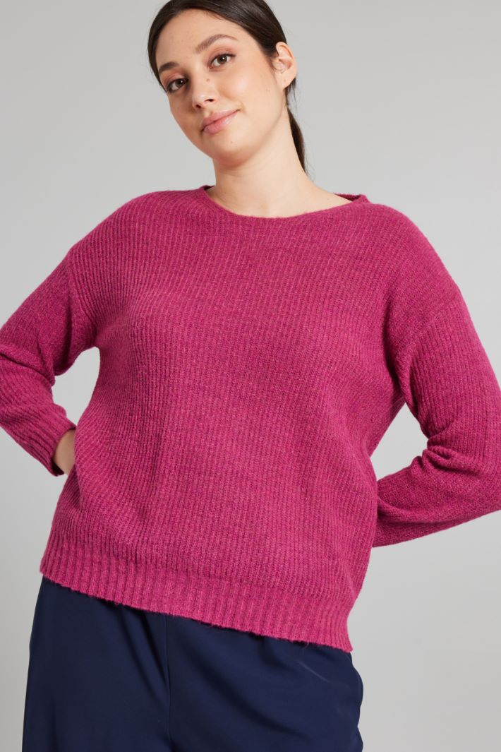 Rib-knit sweater Intrend - 3