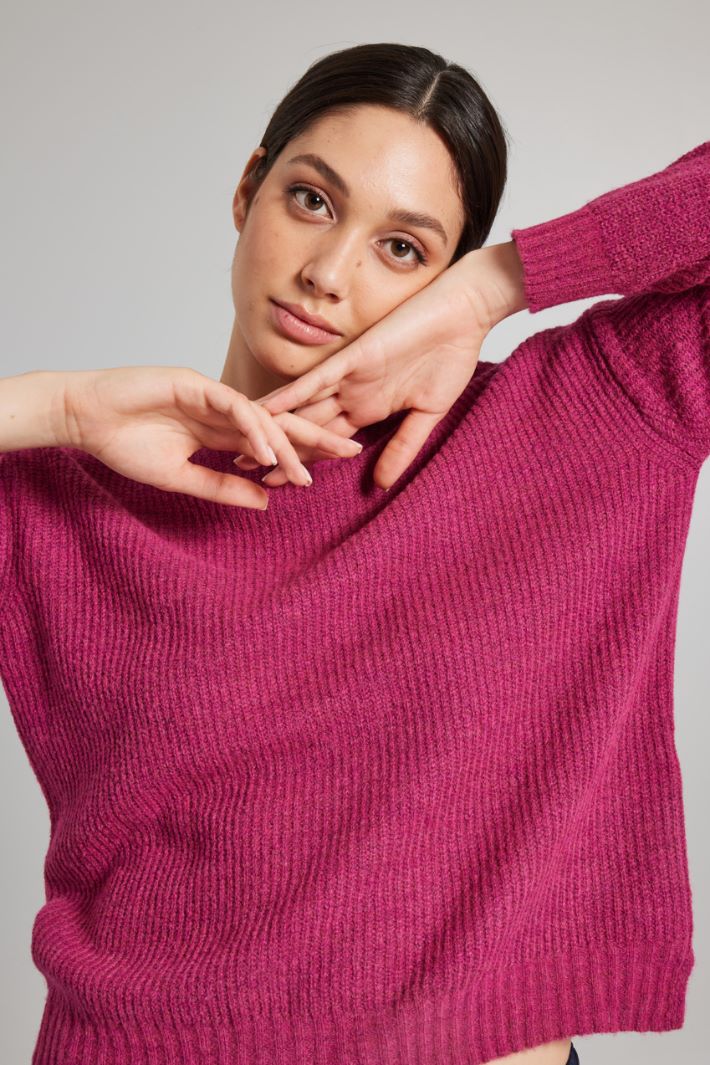 Rib-knit sweater Intrend - 4