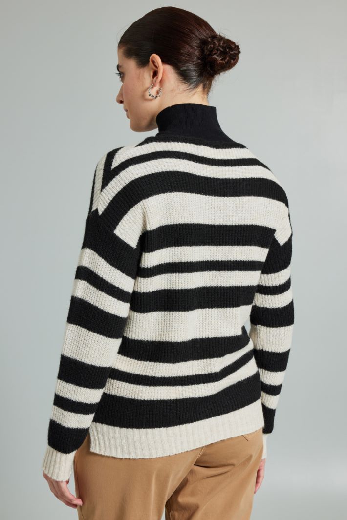 Rib-knit sweater Intrend - 2