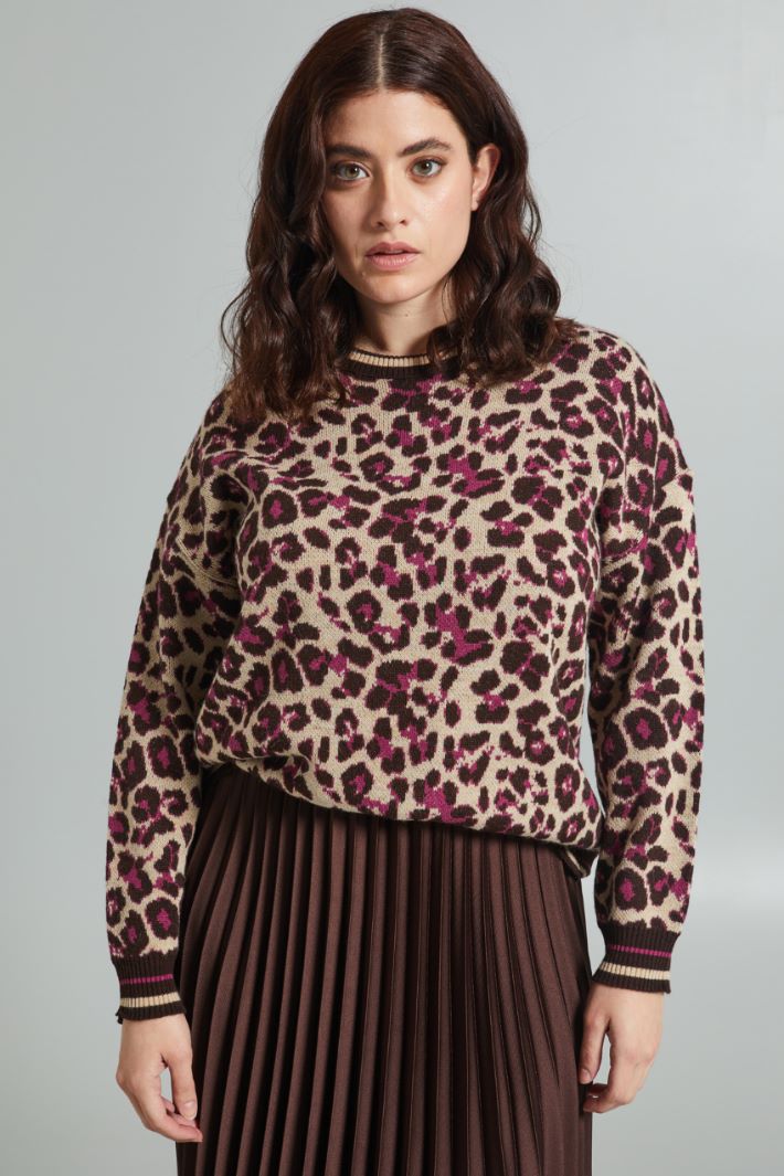 Jacquard sweater Intrend - 3