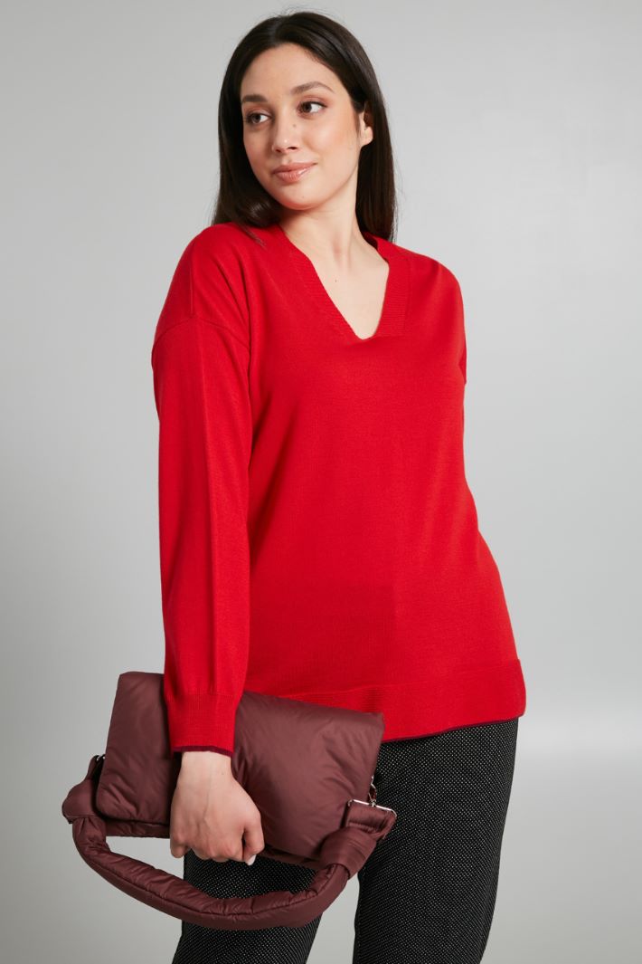 V-neck sweater Intrend - 3