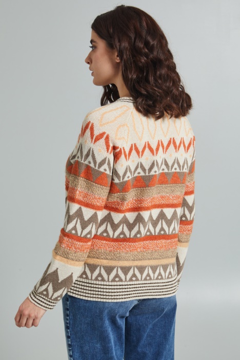 Maglia in jacquard lamè