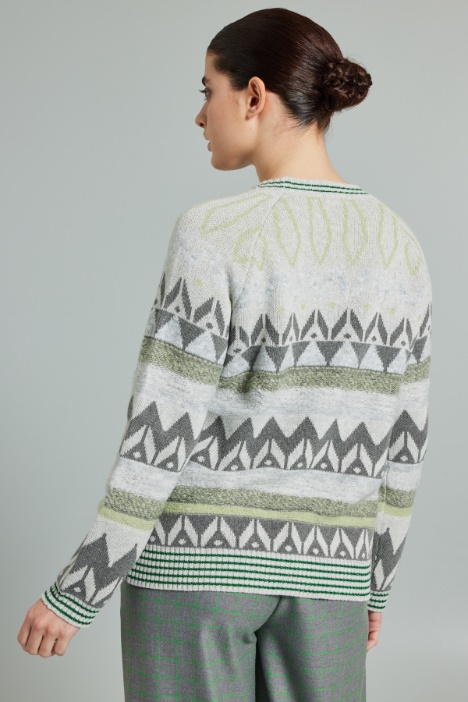 Maglia in jacquard lamè