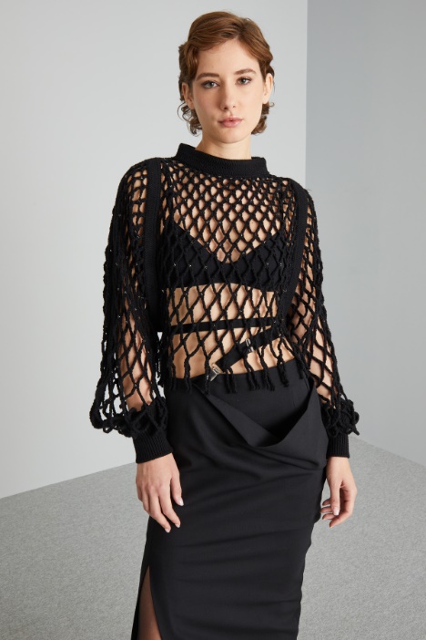 Wool mesh jumper Intrend