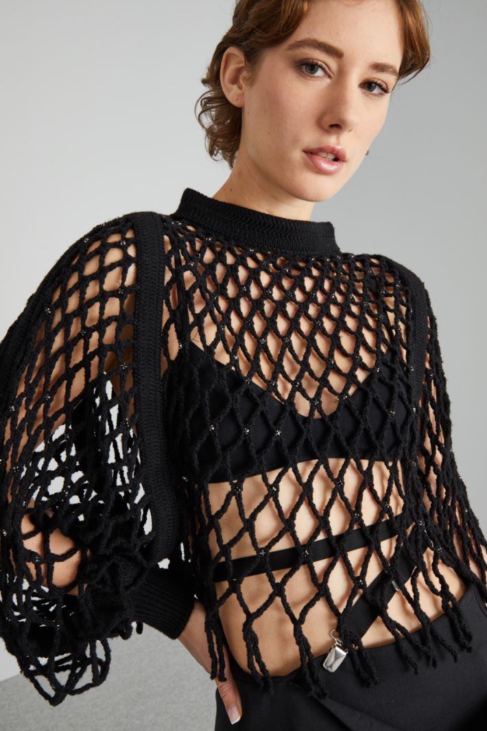 Wool mesh jumper Intrend - 4