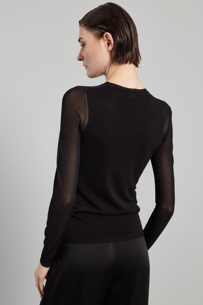 Fitted viscose sweater Intrend - 2