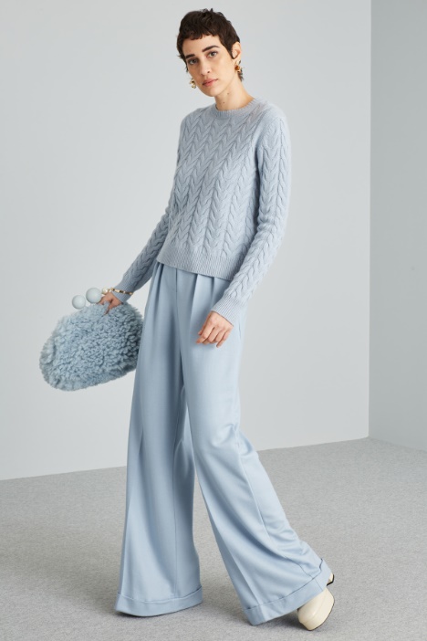 Cable knit cashmere jumper Intrend