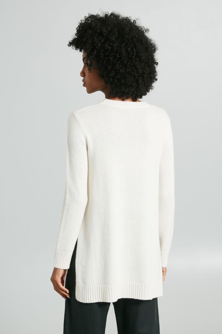 Long slit-detailed pullover Intrend - 2