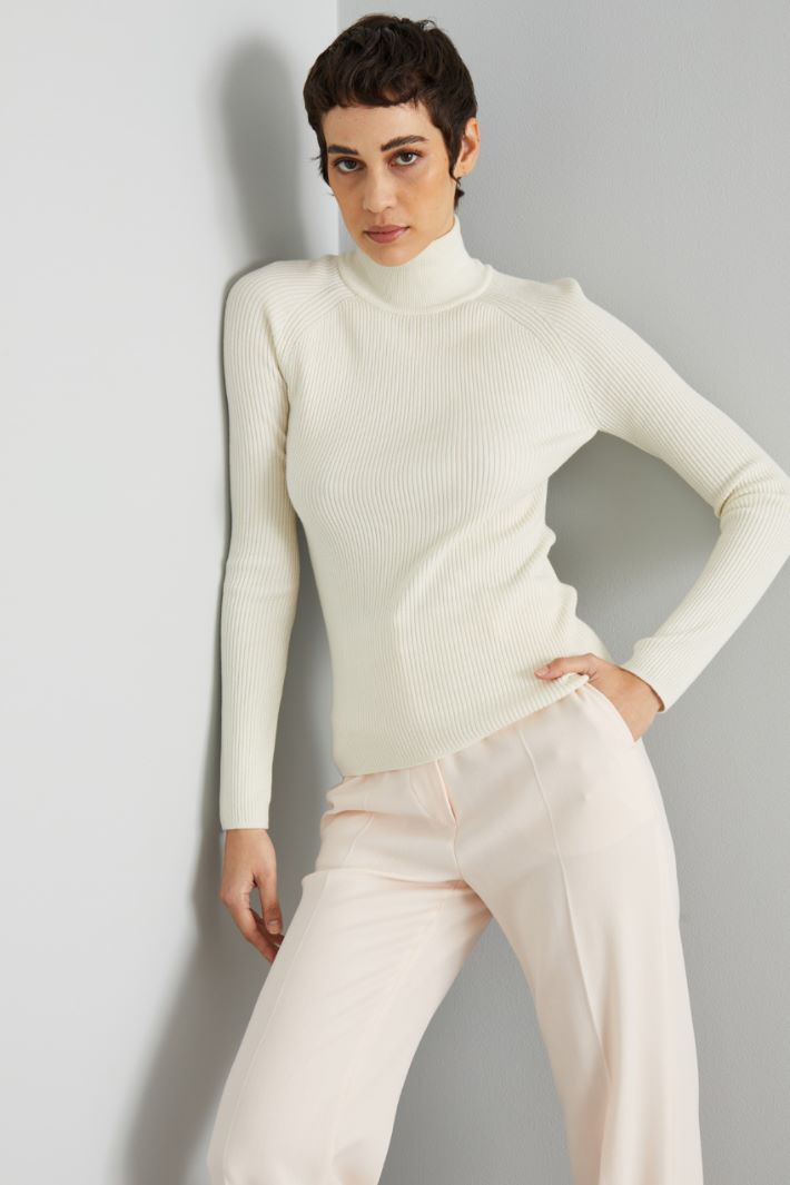 Rib-knit turtleneck Intrend - 3