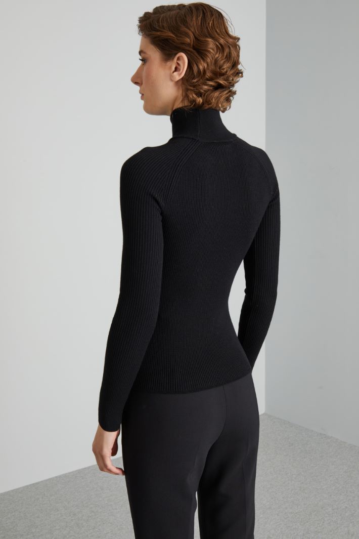 Rib-knit turtleneck Intrend - 2