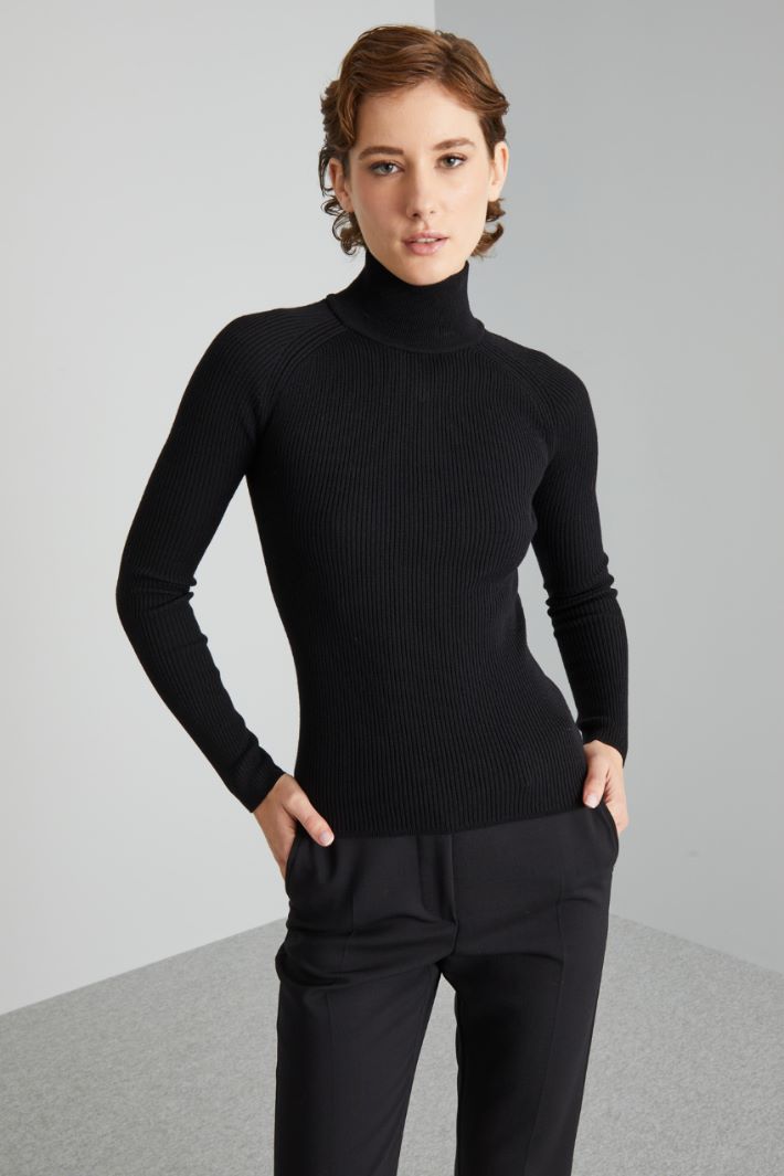 Rib-knit turtleneck Intrend - 3