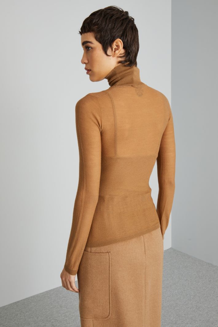 Wool gauze turtleneck Intrend - 2