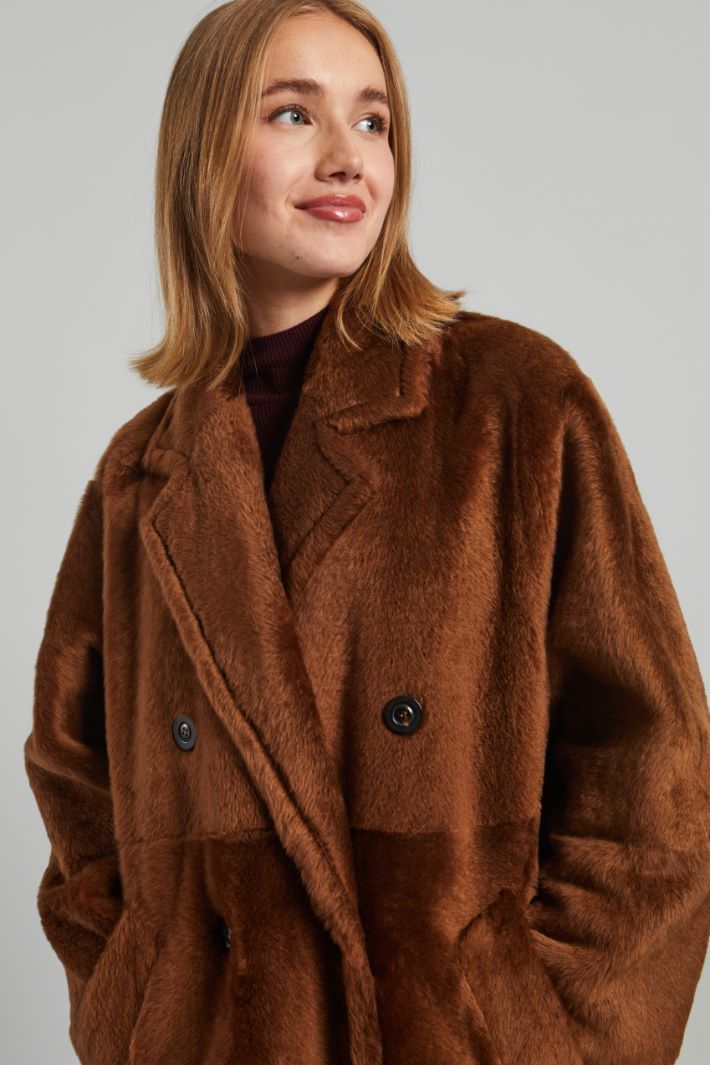 Long sheepskin coat Intrend - 4