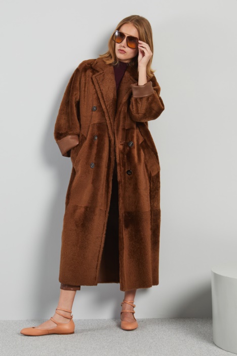 Long sheepskin coat Intrend