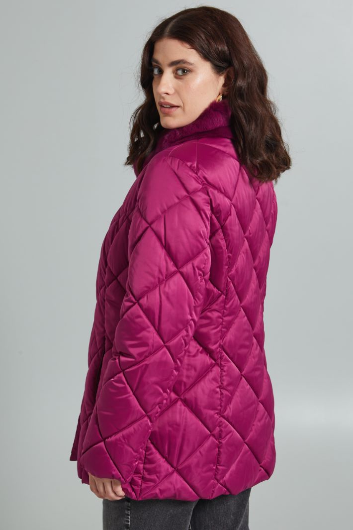 Padded jacket with fur trim Intrend - 2