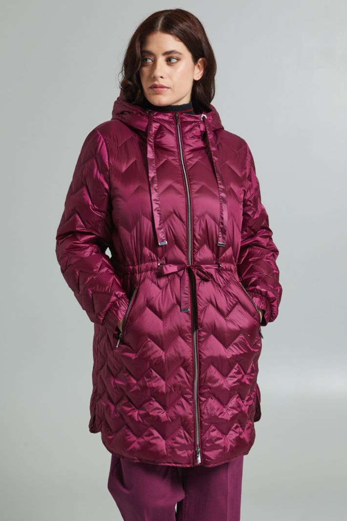 Down jacket with drawstring waist Intrend - 3