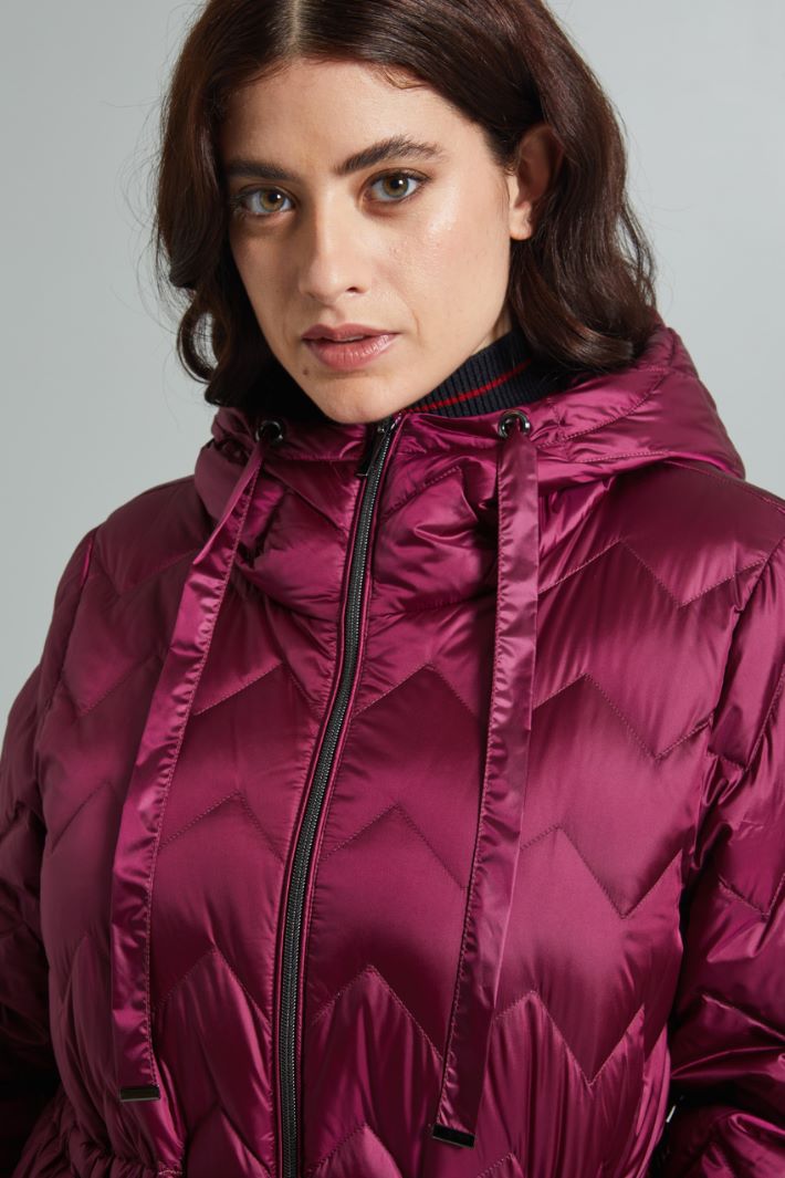 Down jacket with drawstring waist Intrend - 4