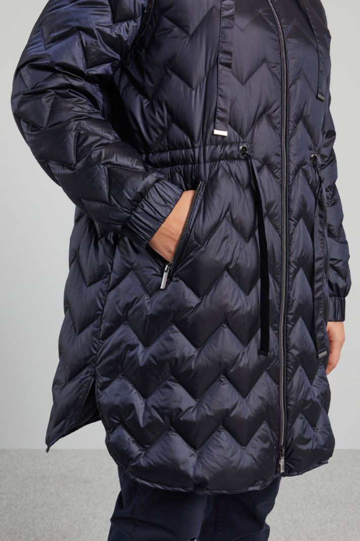 Down jacket with drawstring waist Intrend - 4