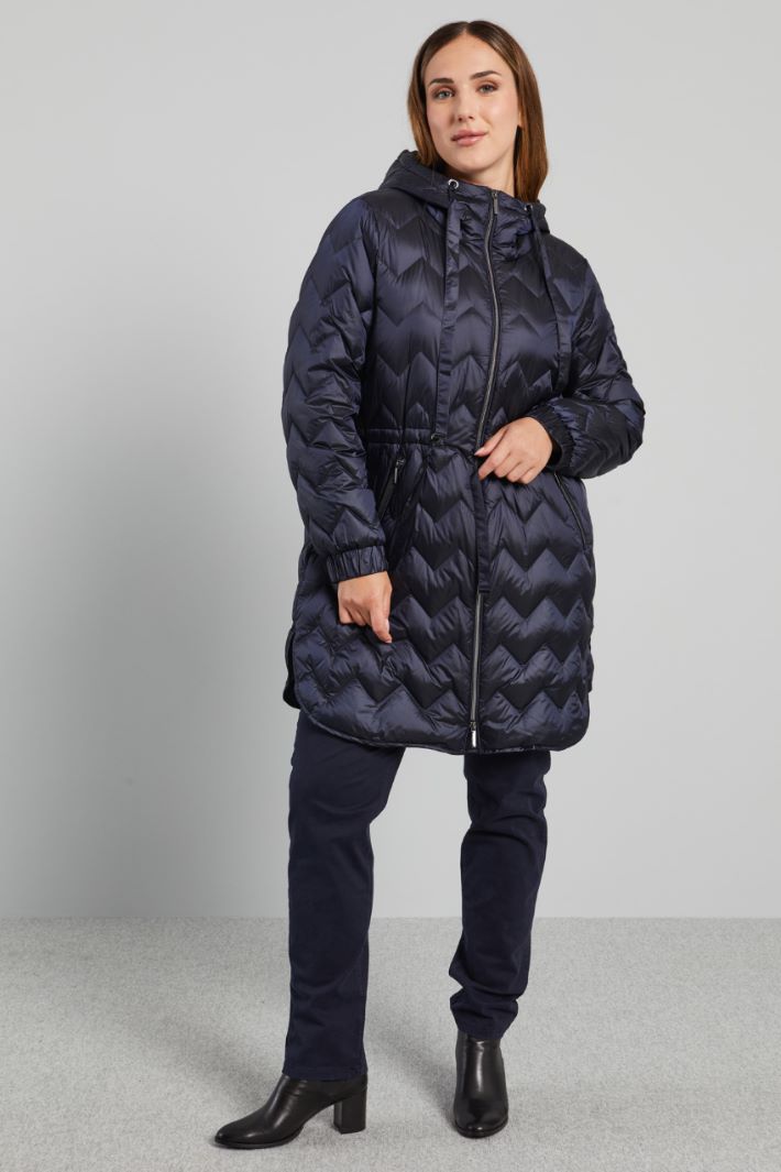 Down jacket with drawstring waist Intrend