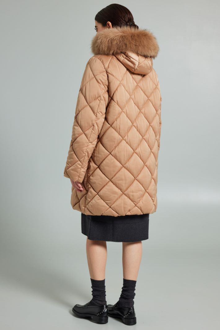 Padded jacket with fur trim Intrend - 2