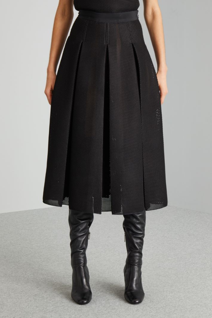 Midi skirt in mesh effect jersey Intrend - 3