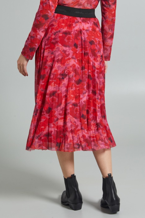 Falda de punto de tul