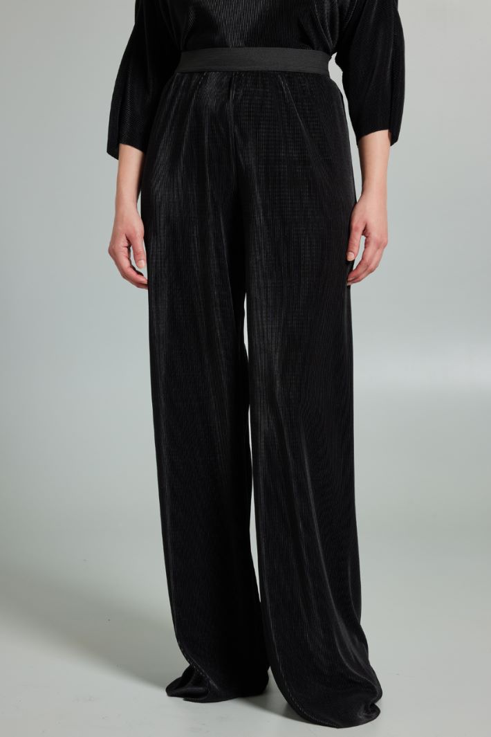 Pleated jersey trousers Intrend - 3