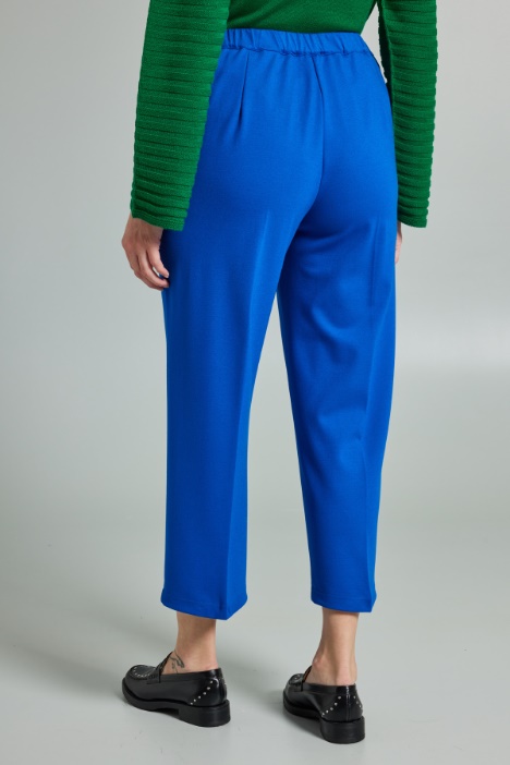 Pantaloni cropped in jersey
