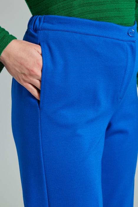 Pantaloni cropped in jersey