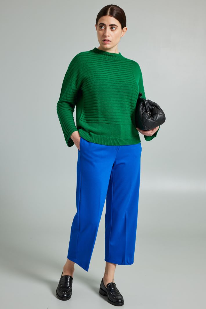 Cropped jersey trousers Intrend