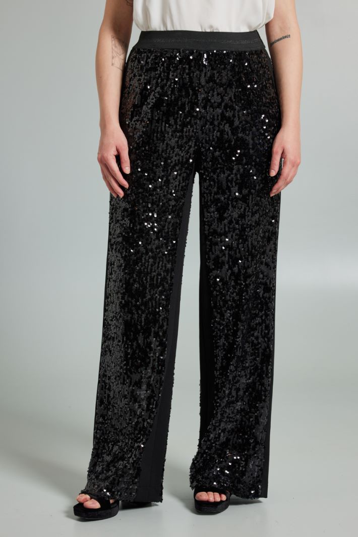 Trousers with sequins Intrend - 3