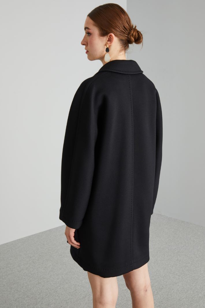 Egg-shaped jersey coat Intrend - 2