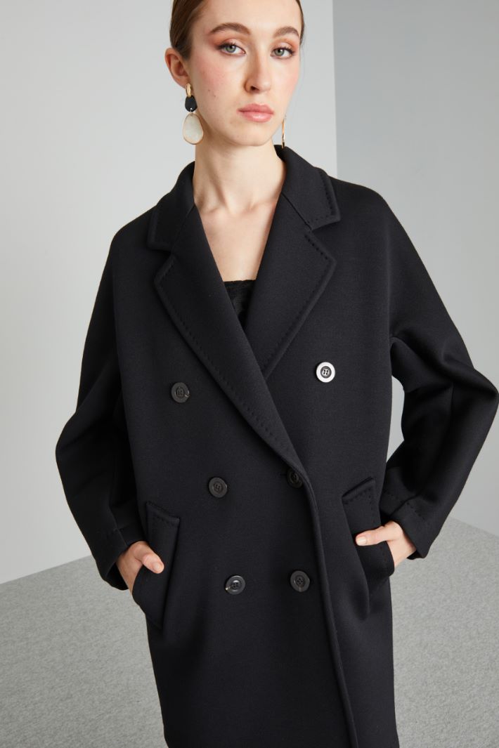 Egg-shaped jersey coat Intrend - 4