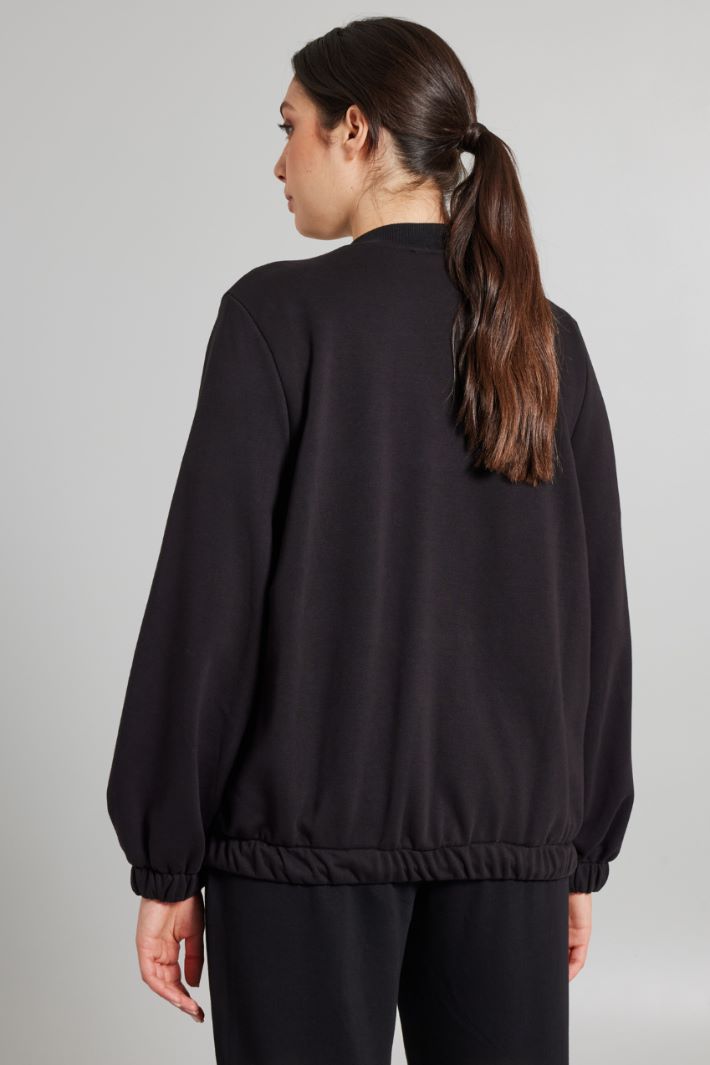 Fleece bomber sweatshirt Intrend - 2