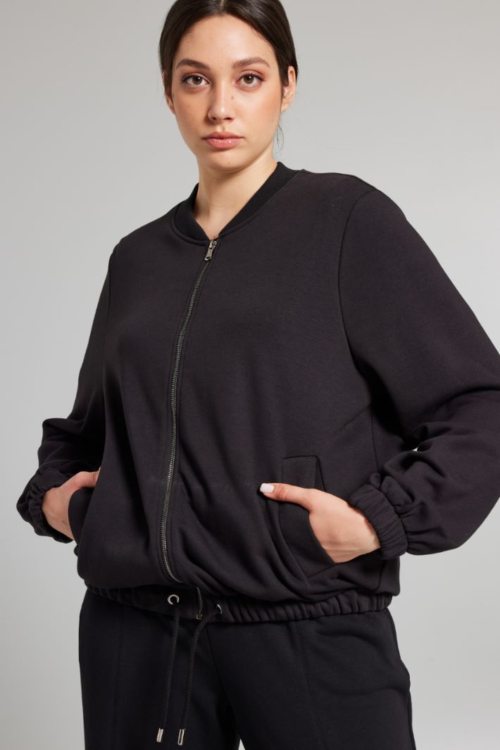 Fleece bomber sweatshirt Intrend - 3