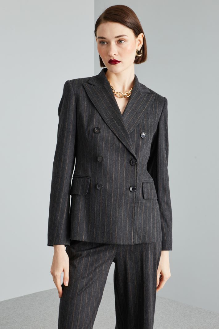 Blazer in pinstriped jersey Intrend - 3