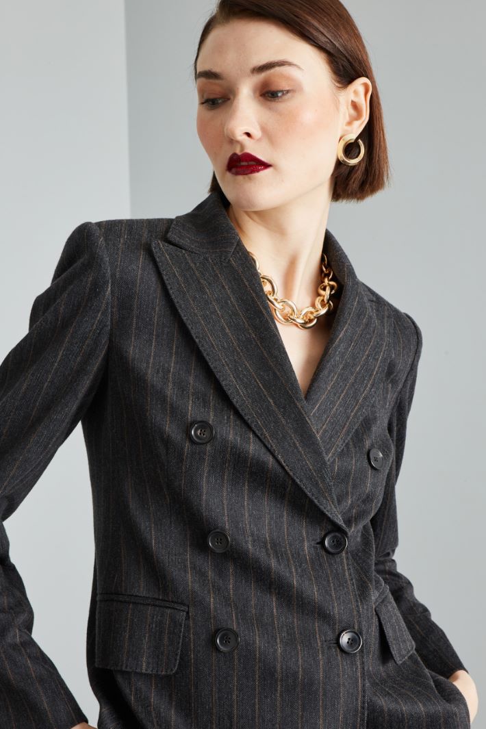 Blazer in pinstriped jersey Intrend - 4