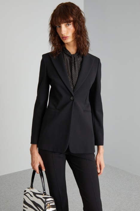 Single-breasted jersey blazer Intrend