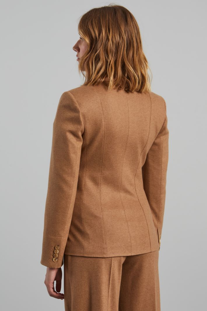 Camel jersey blazer Intrend - 2