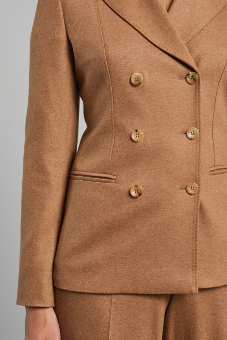 Blazer de punto de camello