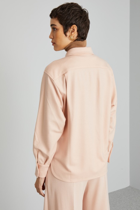 Giacca a camicia in lana