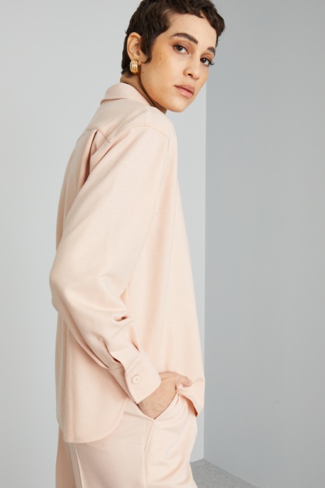 Giacca a camicia in lana